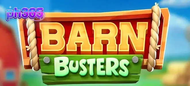 Makulay na disenyo ng Barn Busters slot na may mga tupa at kamalig